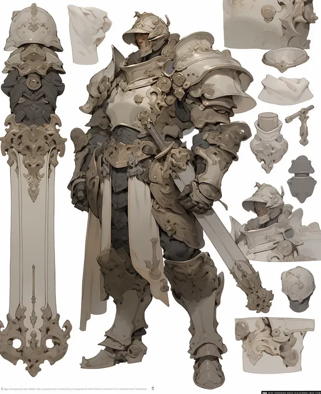 Knolling Characters Layout