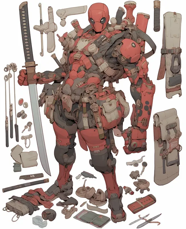 Knolling Characters Layout