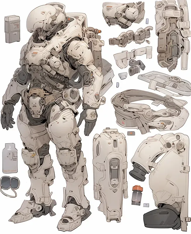 Knolling Characters Layout