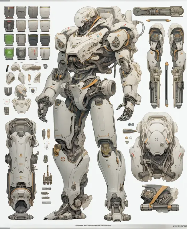 Knolling Characters Layout