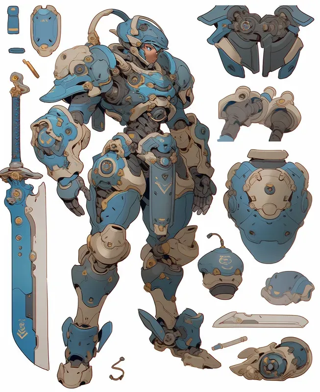 Knolling Characters Layout