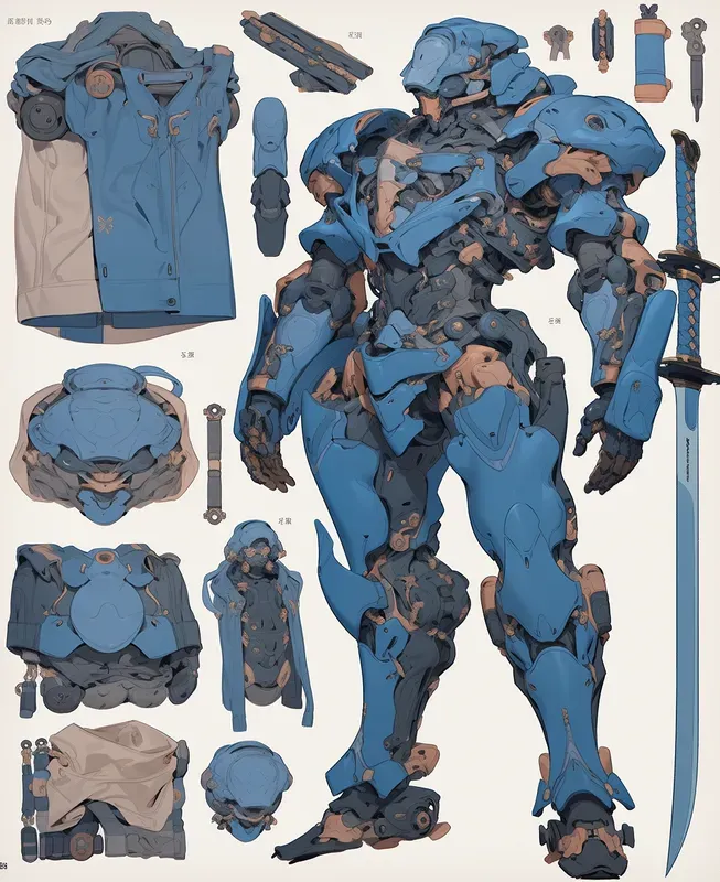 Knolling Characters Layout
