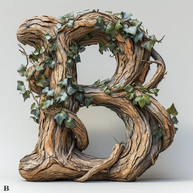 Wood 3D Letters
