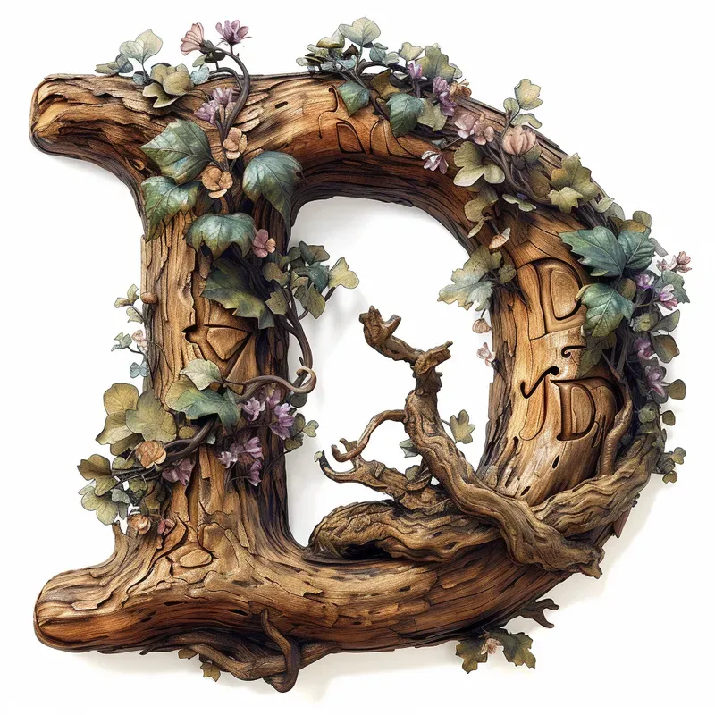 Wood 3D Letters