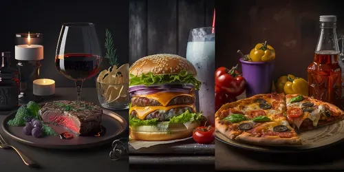 Foodtographies generated by midjourney
