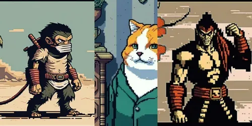 Pixel Art generated by midjourney
