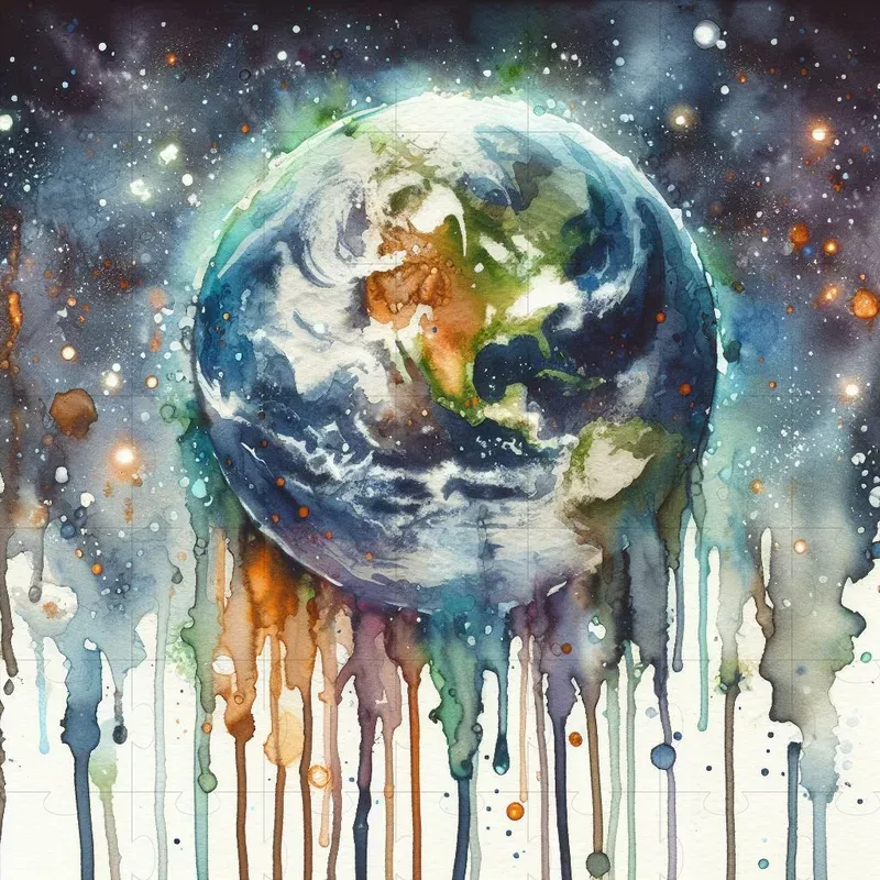 Dripping Watercolor Artworks
