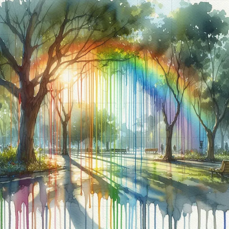 Dripping Watercolor Artworks