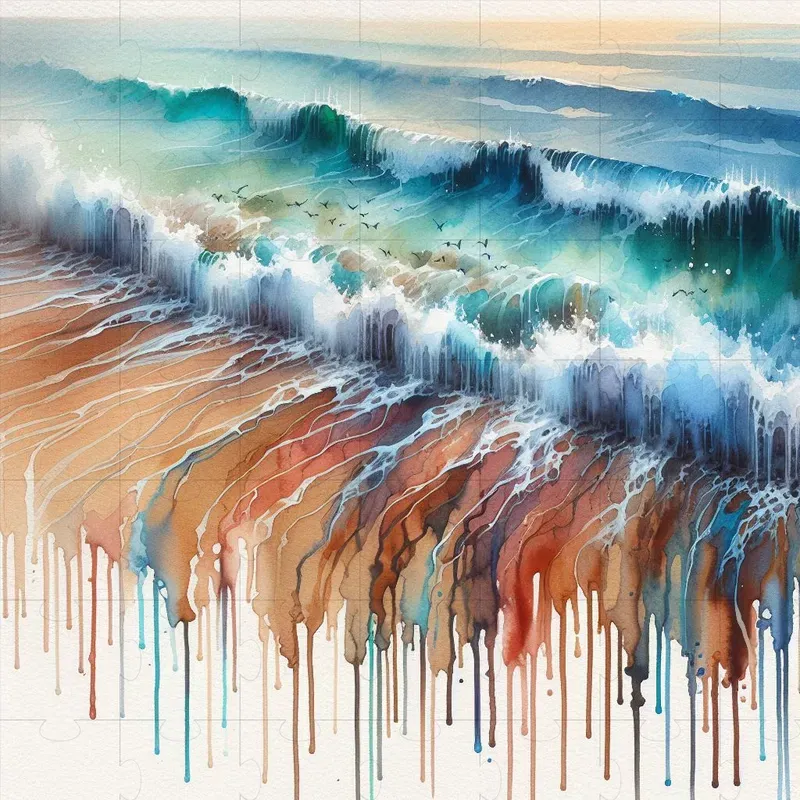 Dripping Watercolor Artworks