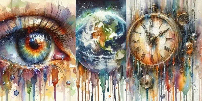 Dripping Watercolor Artworks generated by undefined