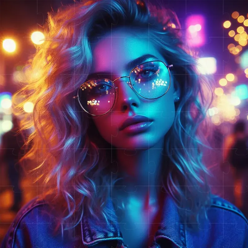 Bokeh Street Portrait Photographs