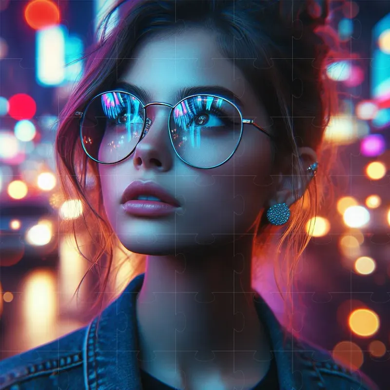 Bokeh Street Portrait Photographs