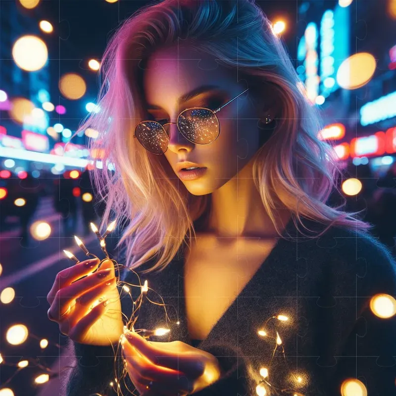 Bokeh Street Portrait Photographs