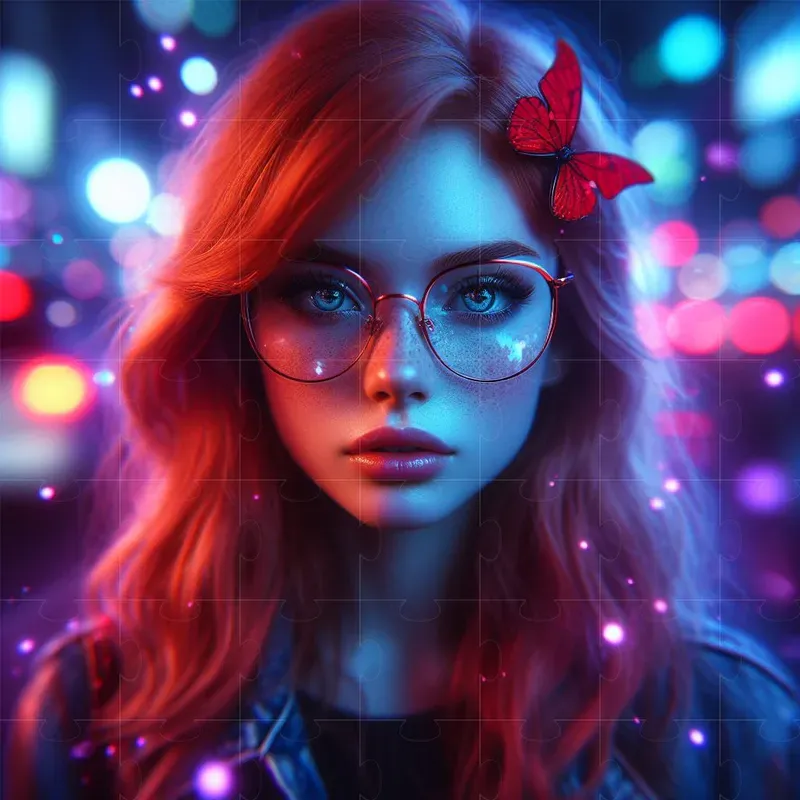 Bokeh Street Portrait Photographs