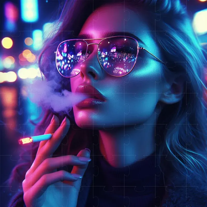 Bokeh Street Portrait Photographs