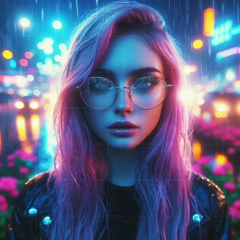 Bokeh Street Portrait Photographs