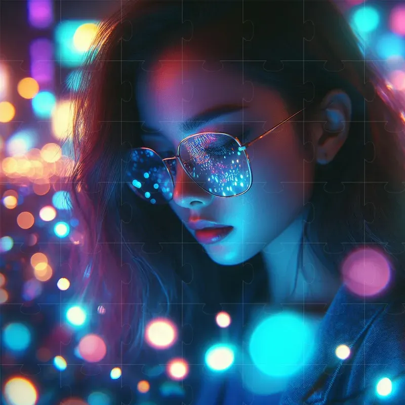 Bokeh Street Portrait Photographs