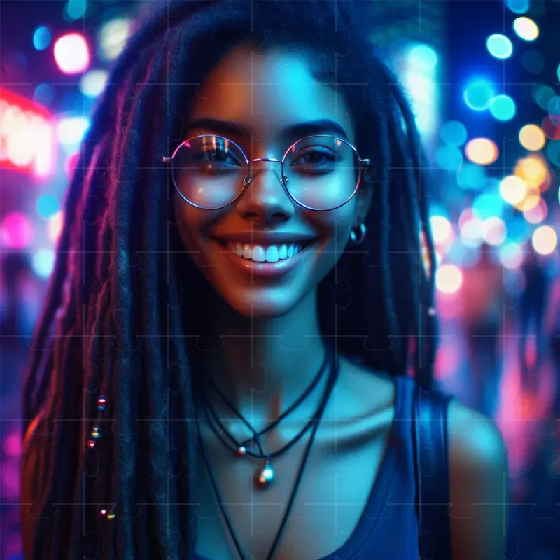 Bokeh Street Portrait Photographs