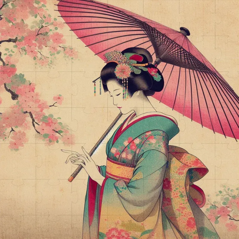 Authentic Folklore Japanese Ukiyo-e Art