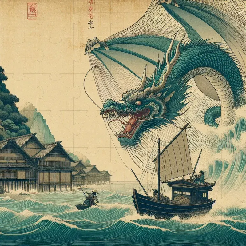 Authentic Folklore Japanese Ukiyo-e Art