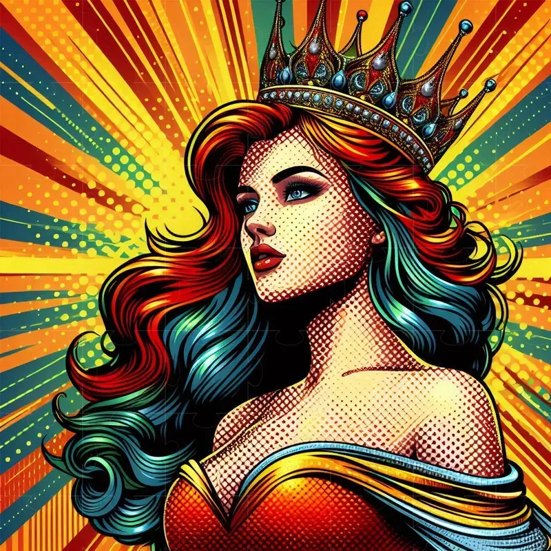 Dramatic Medieval Pop Art