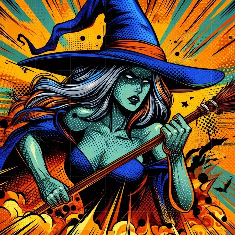 Dramatic Medieval Pop Art
