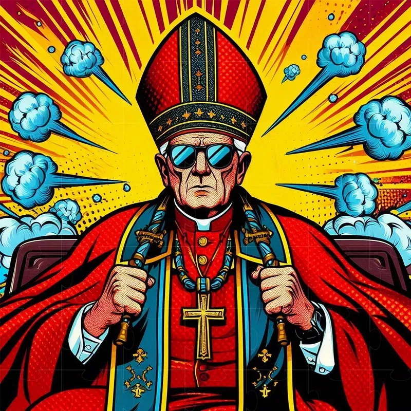 Dramatic Medieval Pop Art
