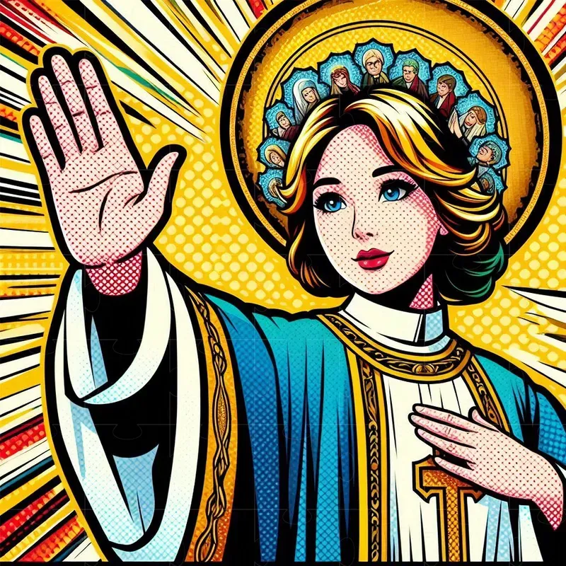Dramatic Medieval Pop Art