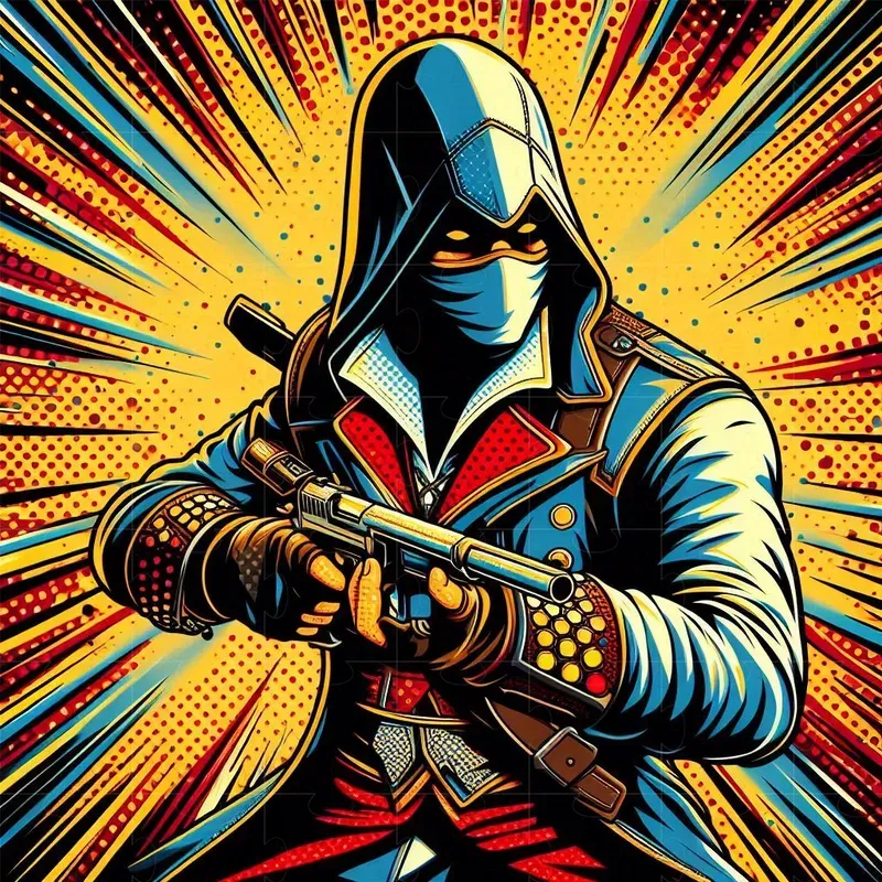 Dramatic Medieval Pop Art