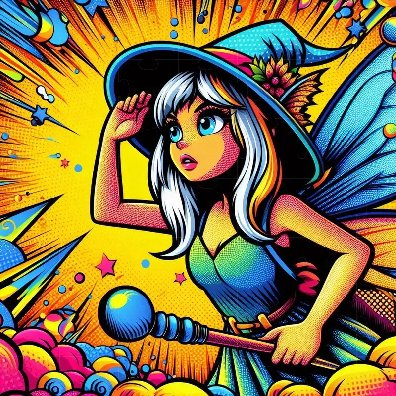 Dramatic Medieval Pop Art