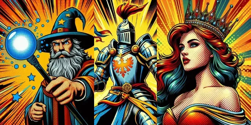 Dramatic Medieval Pop Art generated by undefined