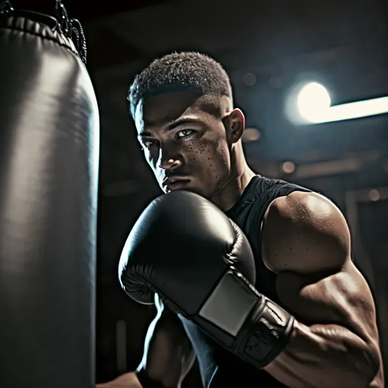 Realistic Boxing Athletes Training