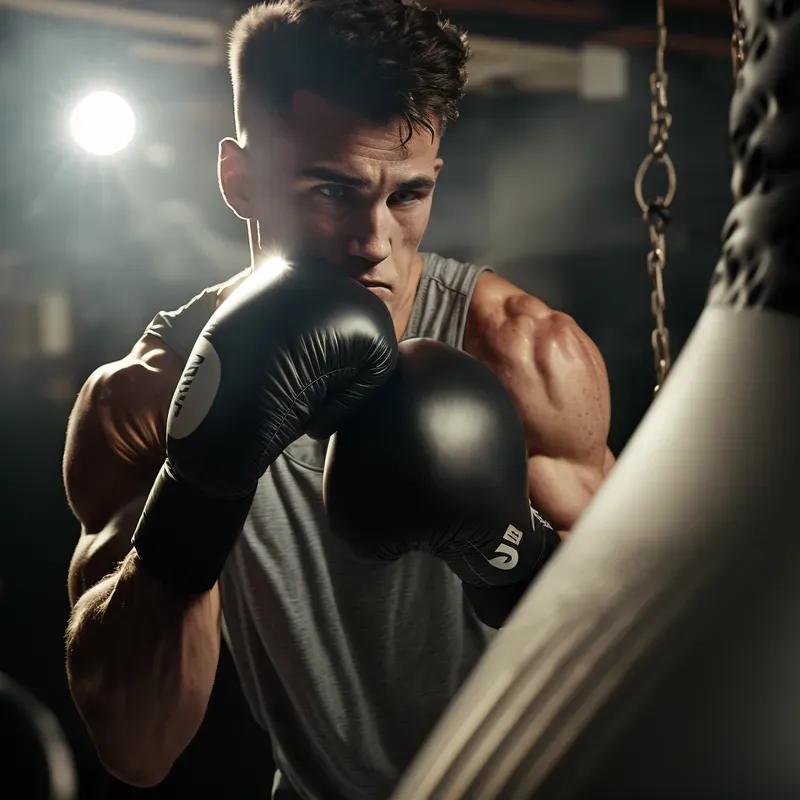 Realistic Boxing Athletes Training