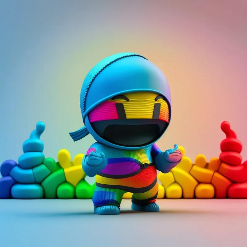 Colorful Ninjas - Kids Characters