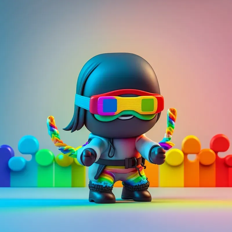 Colorful Ninjas - Kids Characters