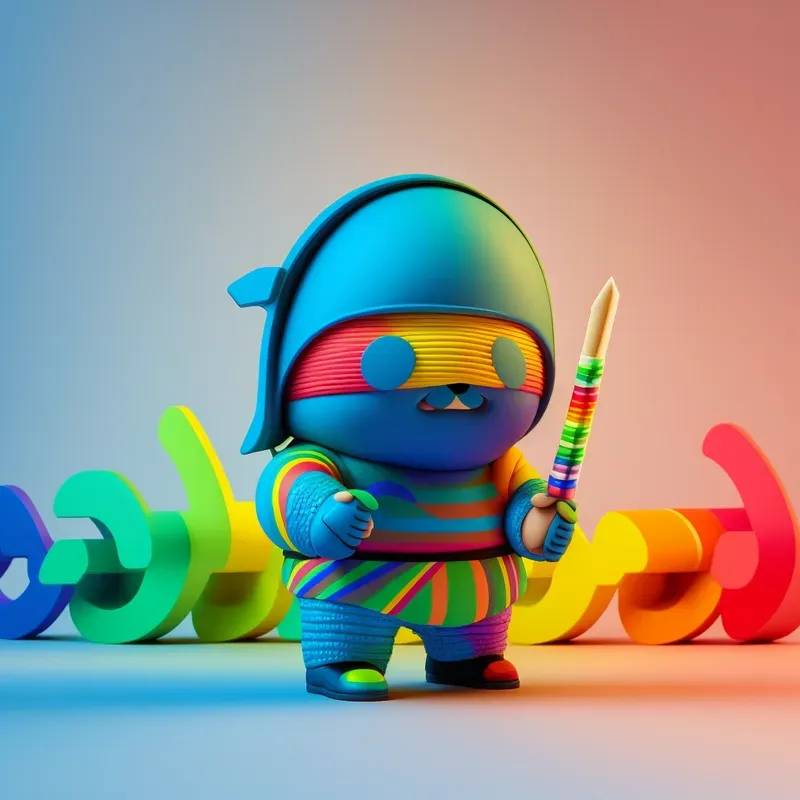 Colorful Ninjas - Kids Characters