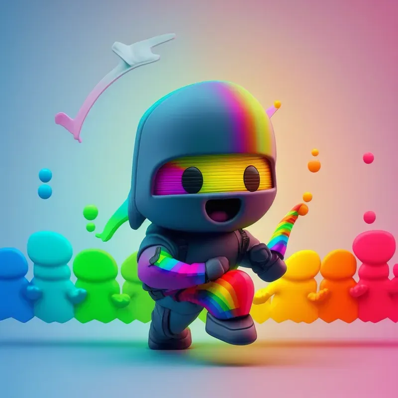 Colorful Ninjas - Kids Characters