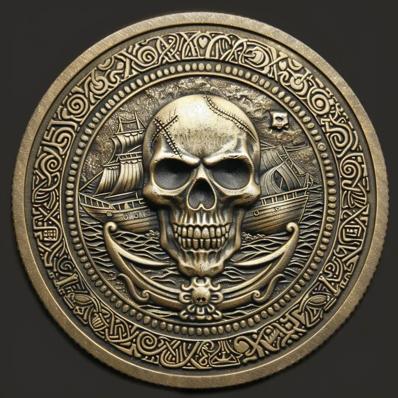 Laser Engraving Coins Bas Relief Style