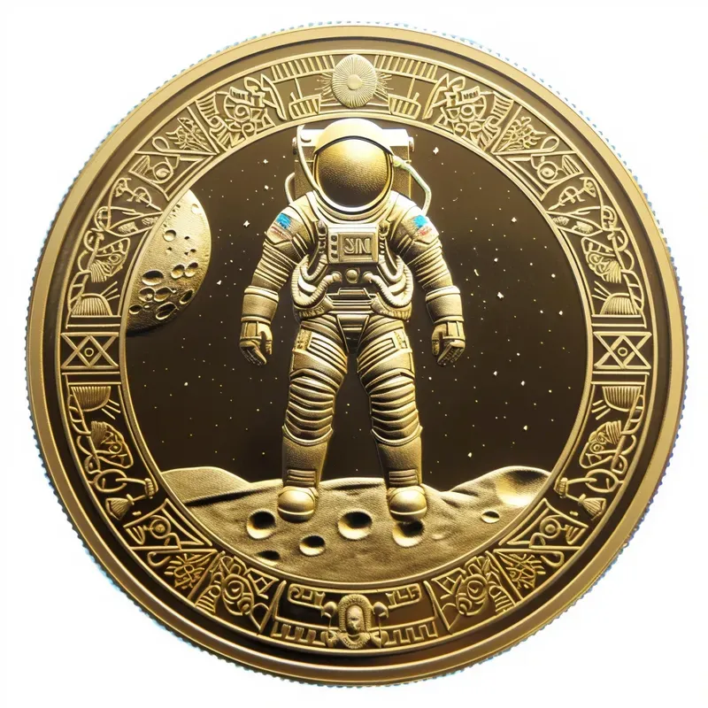 Laser Engraving Coins Bas Relief Style