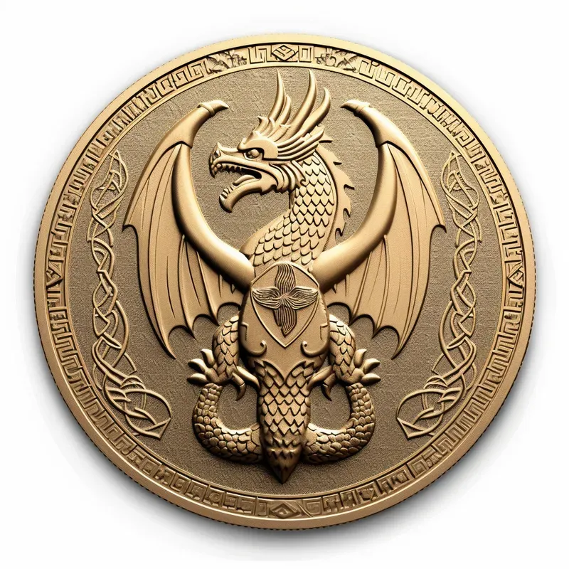 Laser Engraving Coins Bas Relief Style