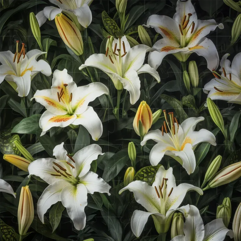 Realistic Floral Background Patterns
