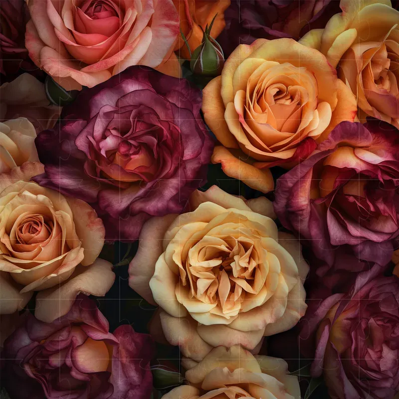 Realistic Floral Background Patterns