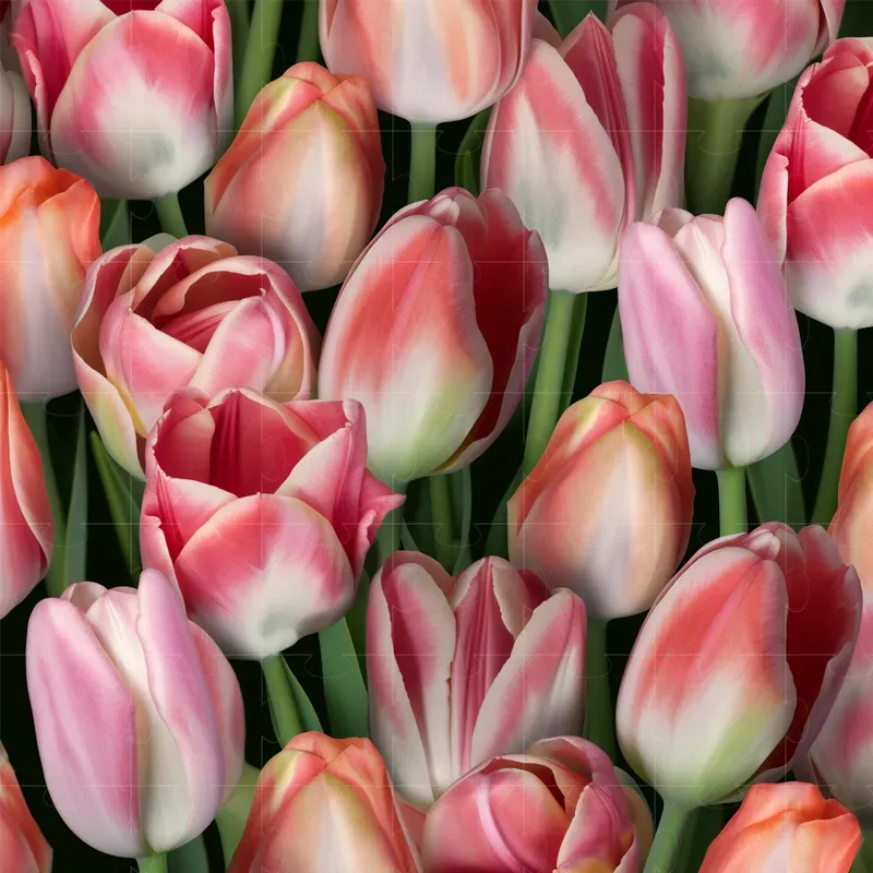 Realistic Floral Background Patterns