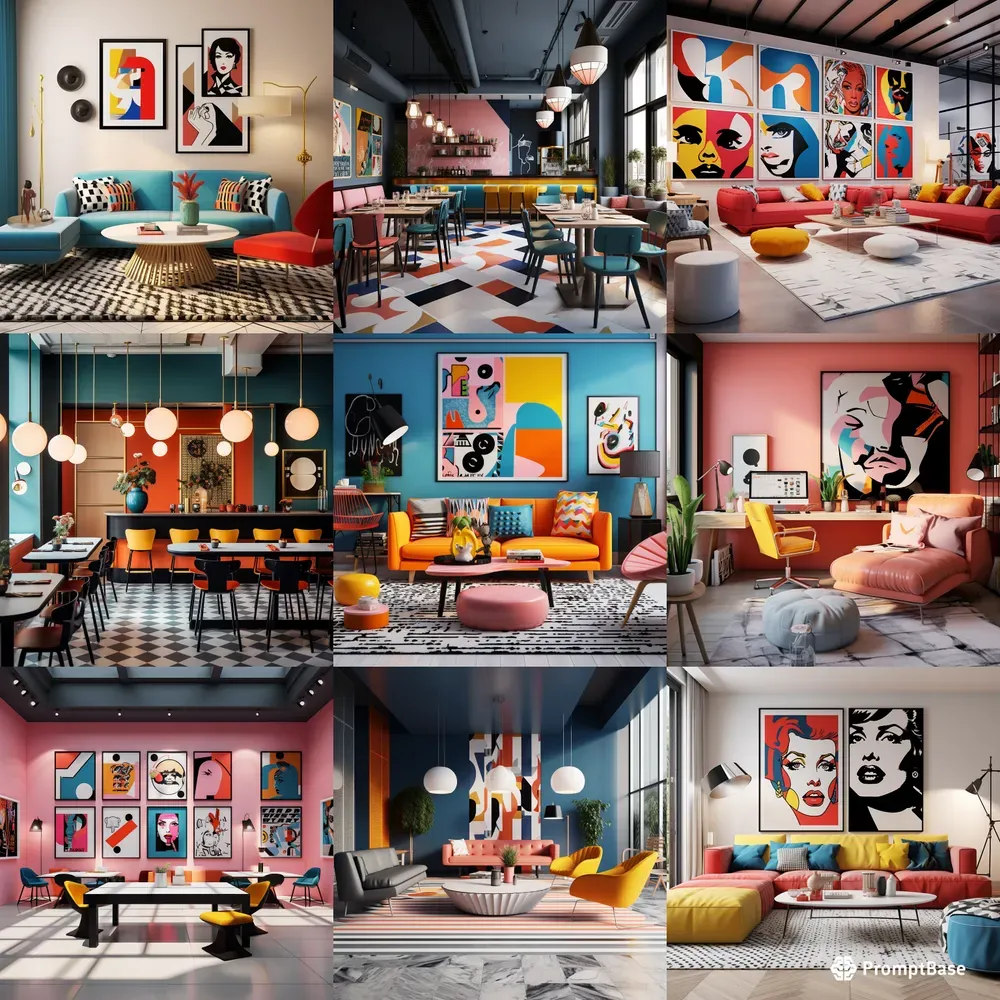 Scandinavian Pop Art Fusion Interiors