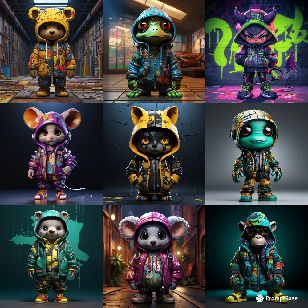 Hiphop Animals Creatures