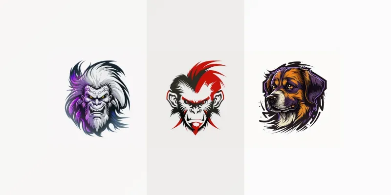 Character Vector Logos generated by undefined