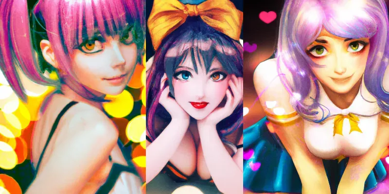 Manga Woman Pin-up Art generated by undefined