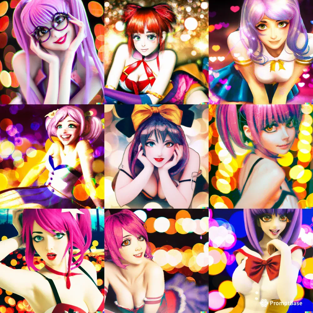 Manga Woman Pin-up Art