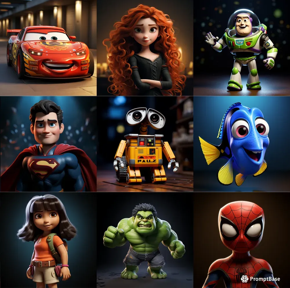 Pixar Cute Characters