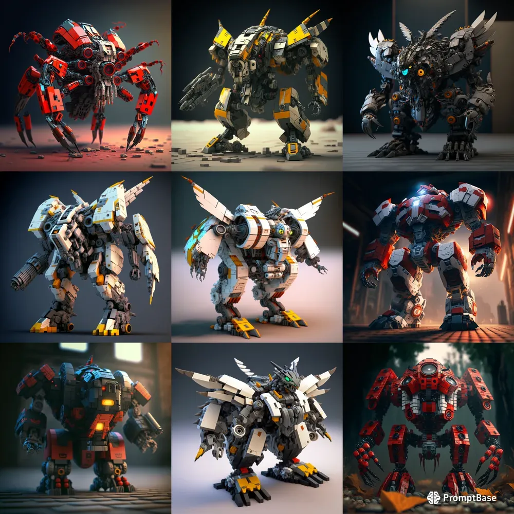 Lego Mecha Construction Blocks